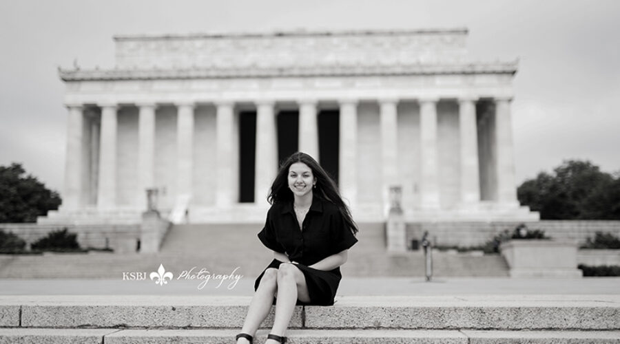 Senior Session at the Lincoln Memorial